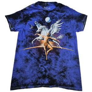 TRIPPIE REDD Pegasus T-Shirt Men's Purple Black Tie Dye Small Graphic Tee